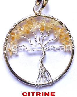 Citrine Tree of Life Pendant