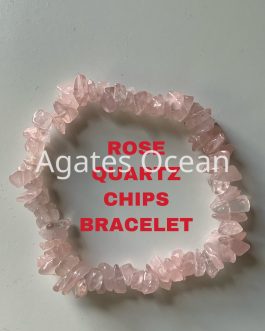 Rose Quartz Chips Bracelet