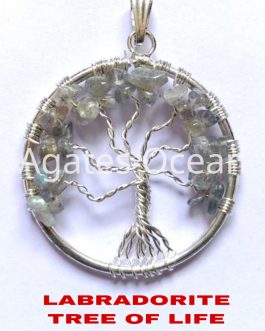 Labradorite Tree of Life Pendant
