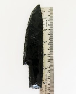 6 Inch Black Obsidian Knife