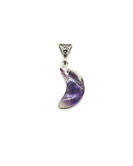 Amethyst Moon Pendant