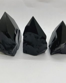 Black Obsidian Rough Point