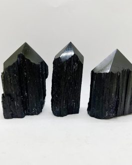 Black Tourmaline Rough Point