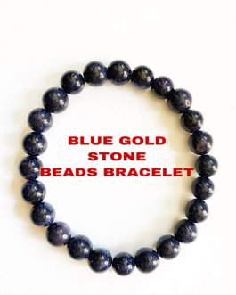 Blue Gold Stone Beads Bracelet