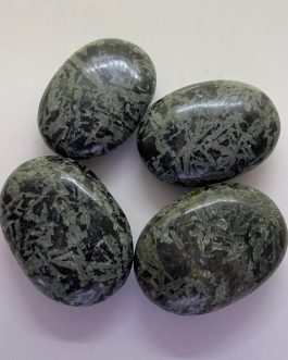 Green Flower Tourmaline Palm Stone