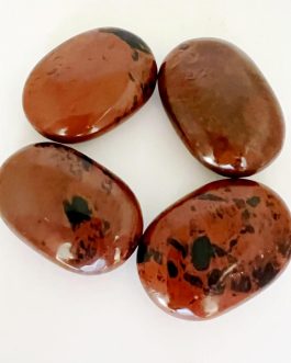 Mahogany Obsidian Palm Stone