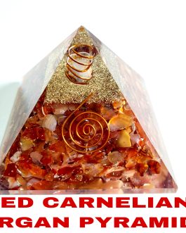 RED CARNELIAN ORGONITE PYRAMID