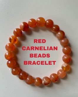 Red Carnelian Beads Bracelet