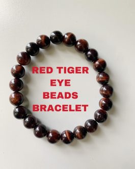 Red Tiger Eye Beads Bracelet