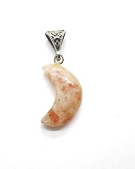 Sunstone Moon Pendant