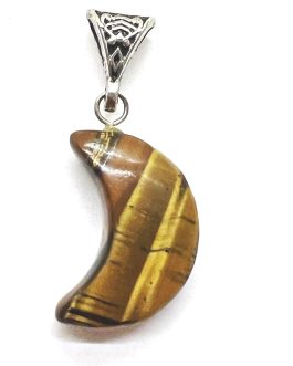 Tiger Eye Moon Pendant